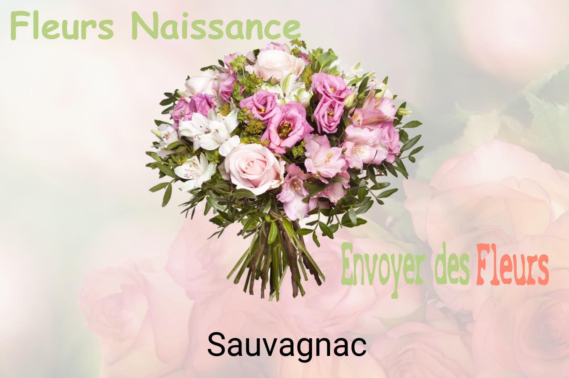 Bouquet de fleurs de naissance livré à Sauvagnac